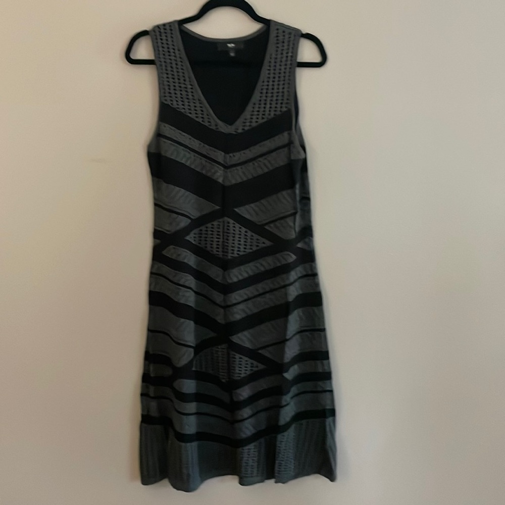 Mossimo | L | Sweater Dress Gray and Black